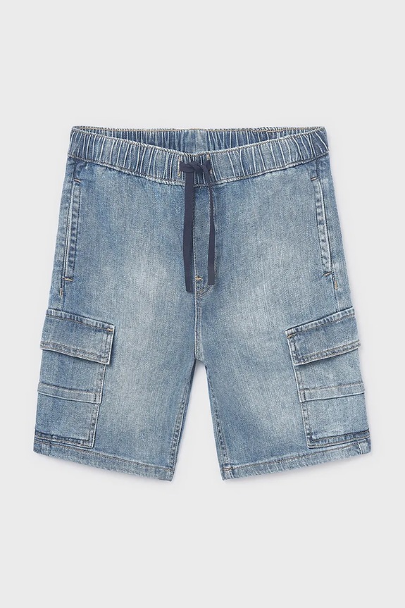 Mayoral pantaloni scurți din denim pentru copii 6218.7C.Junior.PPY2 albastru SS26