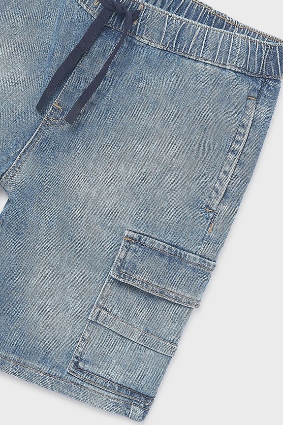 Mayoral pantaloni scurți din denim pentru copii albastru 6218.7C.Junior.PPY2