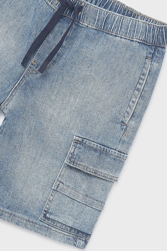Mayoral pantaloni scurți din denim pentru copii albastru 6218.7C.Junior.PPY2