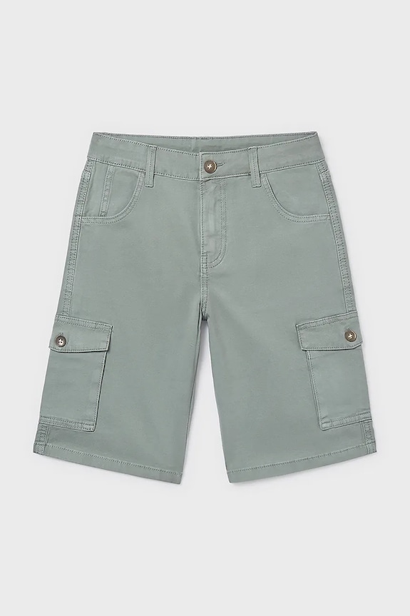 Detské krátke nohavice Mayoral 6221.7G.Junior.PPY2 zelená SS26