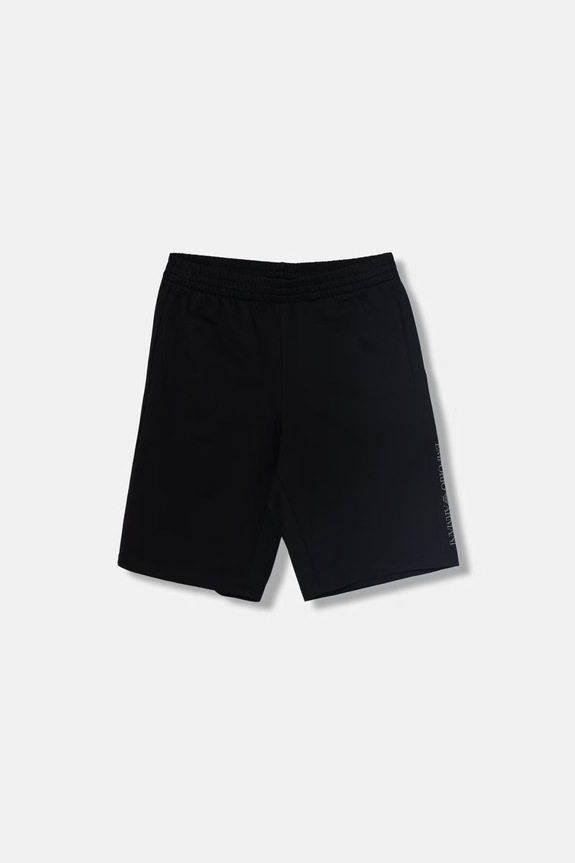 EA7 Emporio Armani gyerek pamut rövidnadrág fekete 7B000299.AF13512