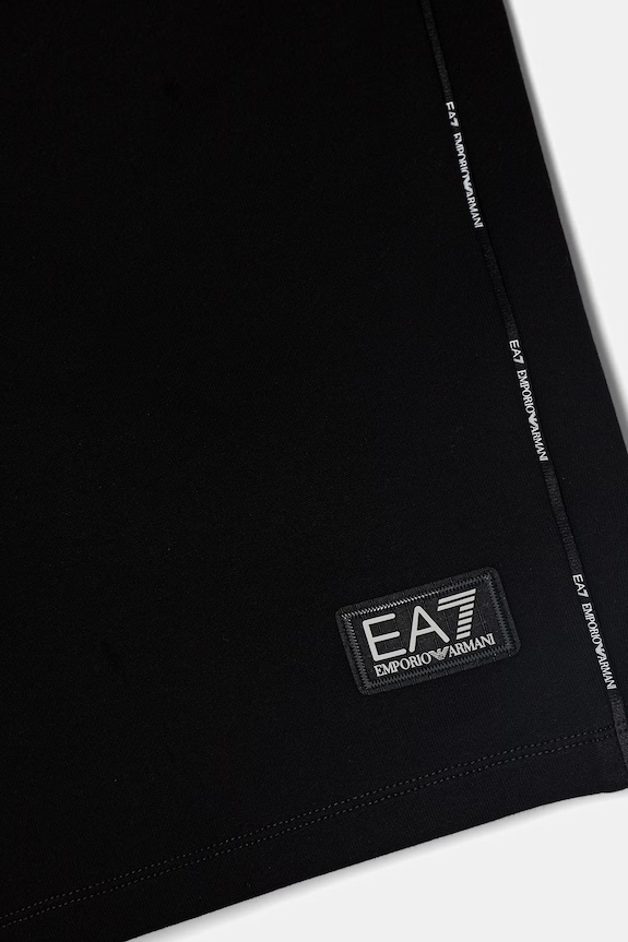 Chlapec EA7 Emporio Armani bermudy detské s bavlnou 7B000254.AF16591 čierna