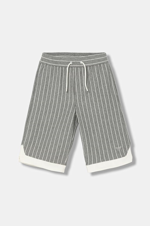 Dječje pamučne kratke hlače Emporio Armani EB001057.AF21874 siva SS26