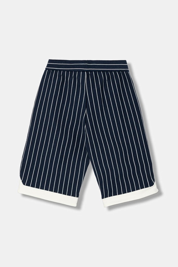 Dječje pamučne kratke hlače Emporio Armani EB001057.AF21874 mornarsko plava SS26