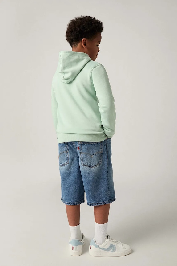 Dečki Otroške kratke hlače iz jeansa Levi's SKATE SHORTS 9EK286 modra
