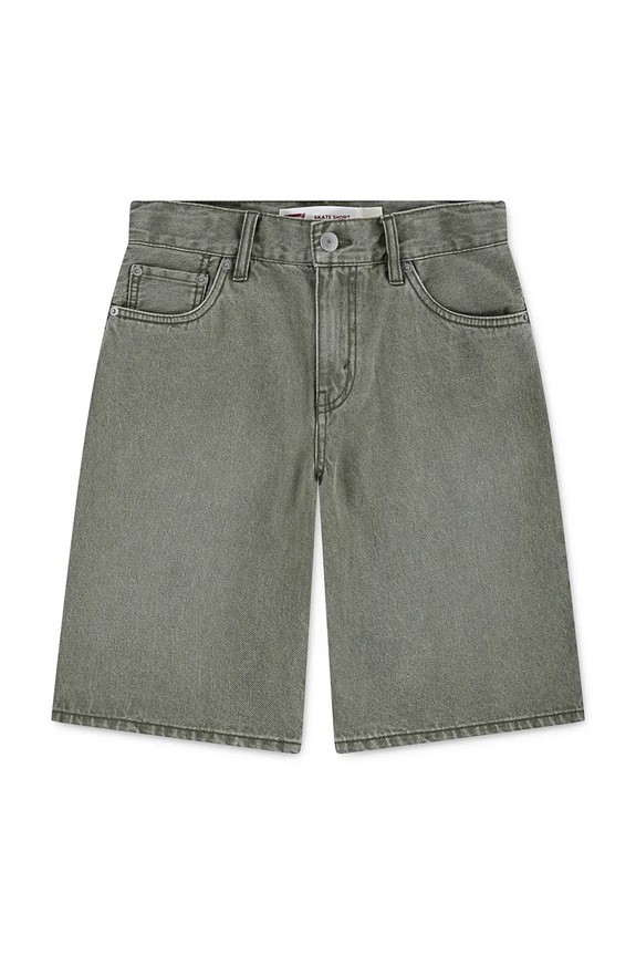 Παιδικό σορτς τζιν Levi's SKATE SHORTS casual πράσινο 8EK286