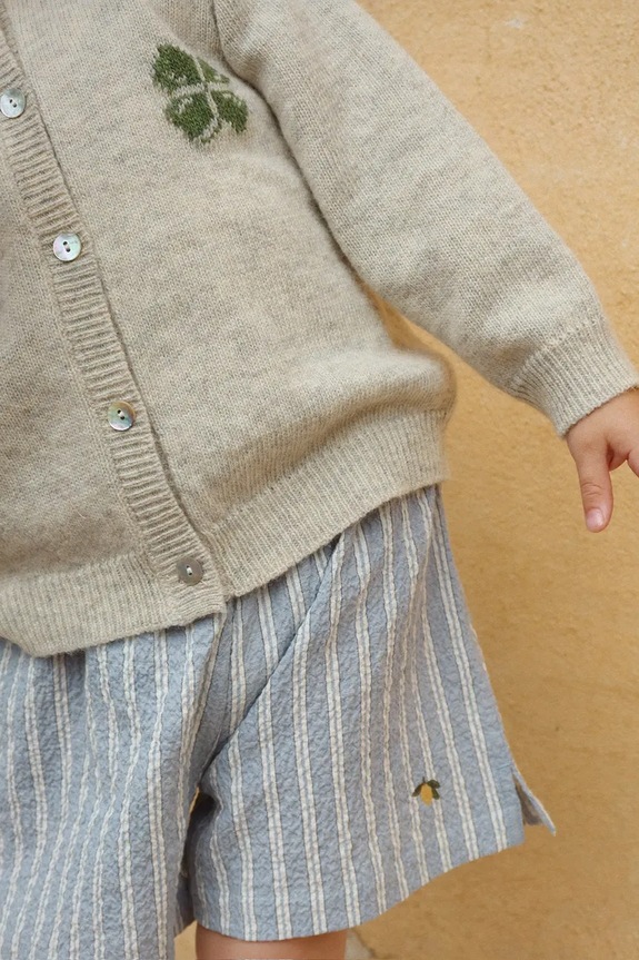 Detské krátke nohavice Konges Sløjd ELLIOT SHORTS GOTS s elastanom modrá KS104781.PPY2