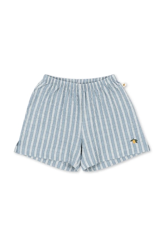 Detské krátke nohavice Konges Sløjd ELLIOT SHORTS GOTS KS104781.PPY2 modrá SS26