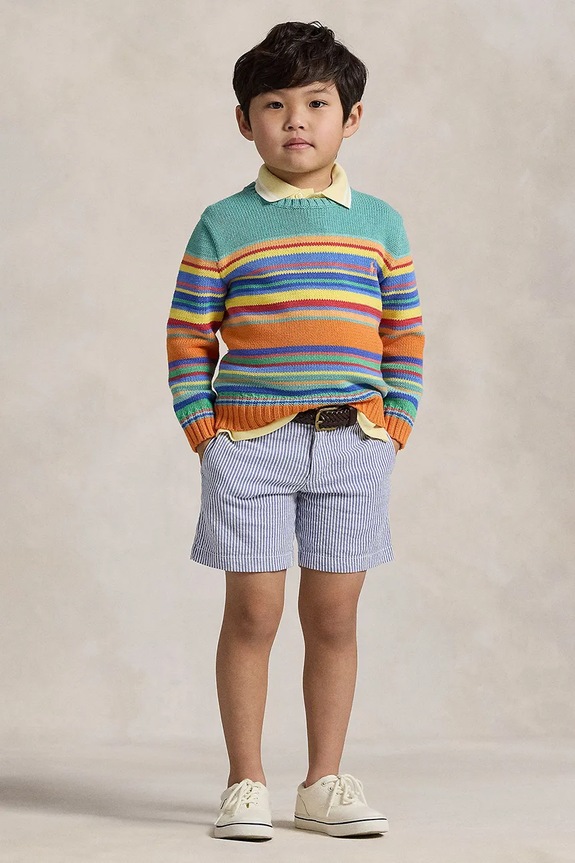Polo Ralph Lauren szorty dziecięce wzorzyste niebieski 322901548001