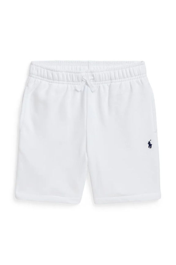 Polo Ralph Lauren Pantaloni scurți pentru copii cu bumbac alb 322964135001