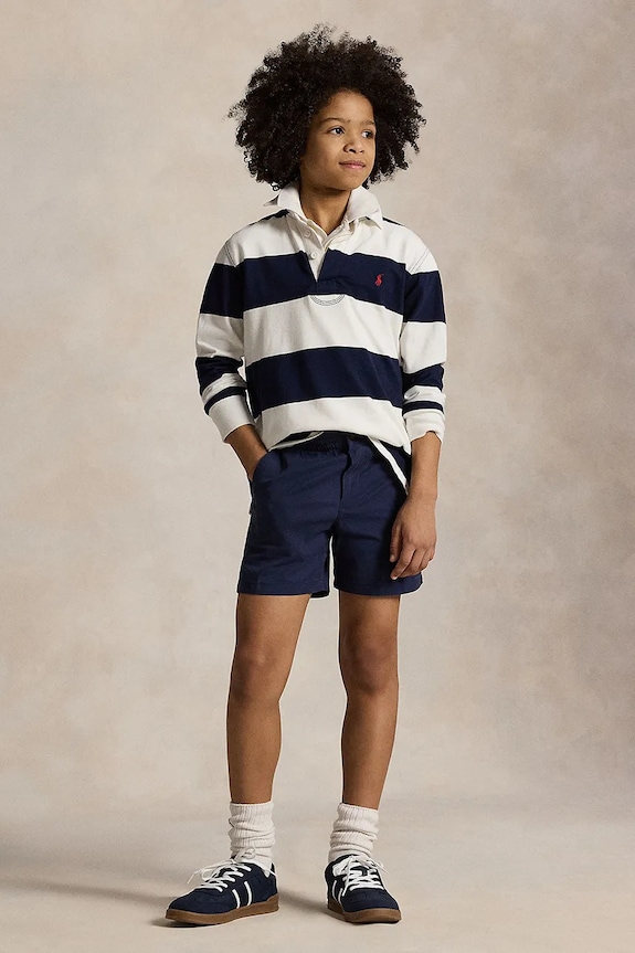 Polo Ralph Lauren szorty dziecięce z elastanem granatowy 323855350011