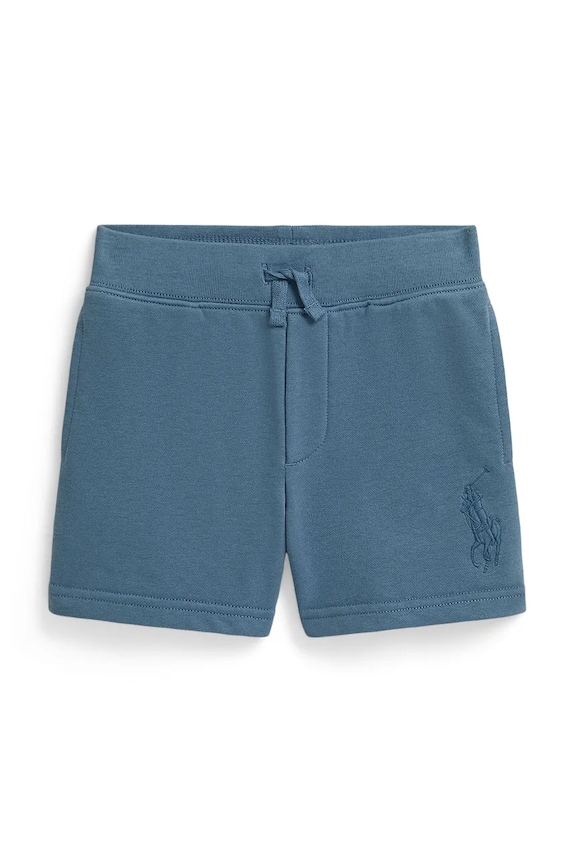 Παιδικό σορτς Polo Ralph Lauren απλικέ μπλε 322A12258003