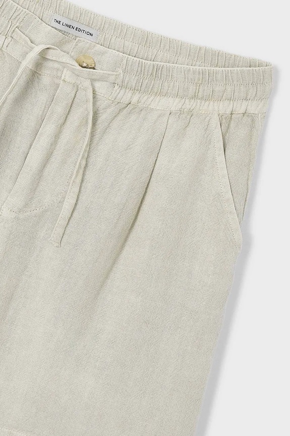 Mayoral pantaloni scurți de in pentru copii Boston by Mayoral verde 6224.7H.Boston.PPY2