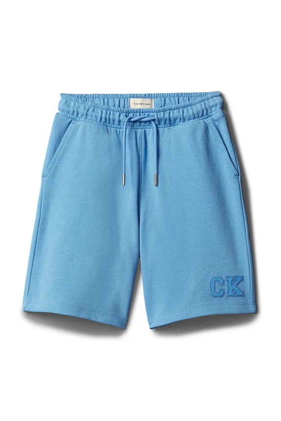 Calvin Klein Jeans šortky detské bavlnené LVCKSJC36B.104.116.PPY2 modrá SS26