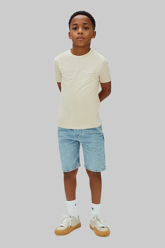 Calvin Klein Jeans šortky detské rifľové modrá LVCKSJC41B.104.116.PPY2