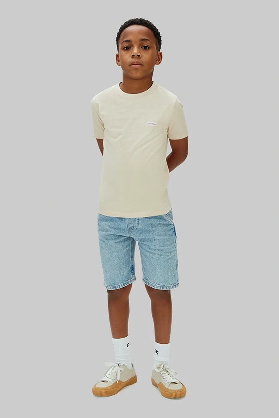 Calvin Klein Jeans šortky detské rifľové modrá LVCKSJC41B.128.176.PPY2