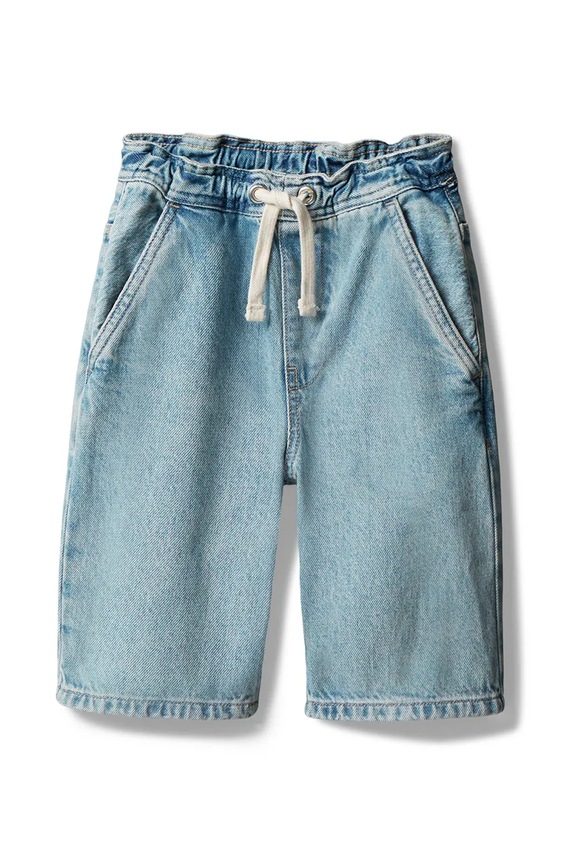 Calvin Klein Jeans šortky detské rifľové LVCKSJC41B.128.176.PPY2 modrá SS26