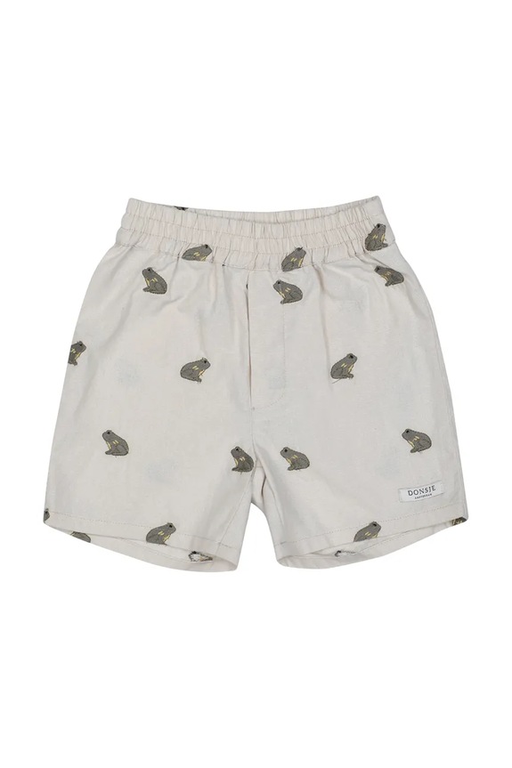 Σορτς με προσθήκη λινού Donsje Olivier Shorts Frogs 4117101 λευκό SS26