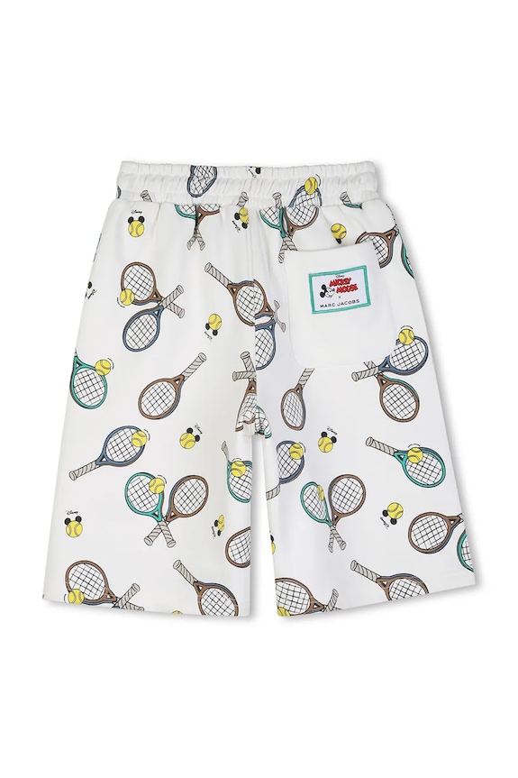 Marc Jacobs pantaloni scurți pentru copii, din bumbac W60782.114.150 alb SS26