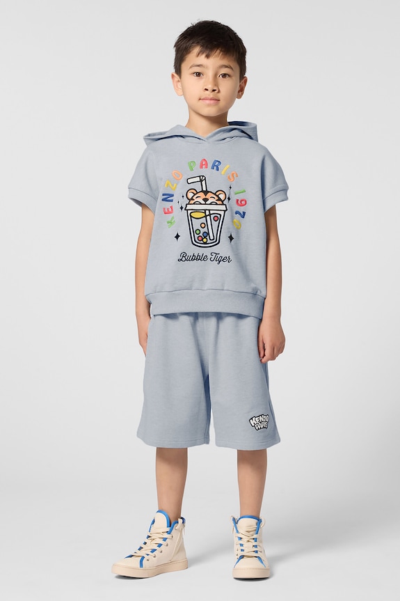 Kenzo Kids szorty dziecięce aplikacja niebieski K61651.86.108