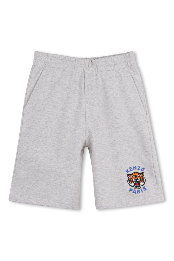 Detské krátke nohavice Kenzo Kids nášivka sivá K61666.114.150