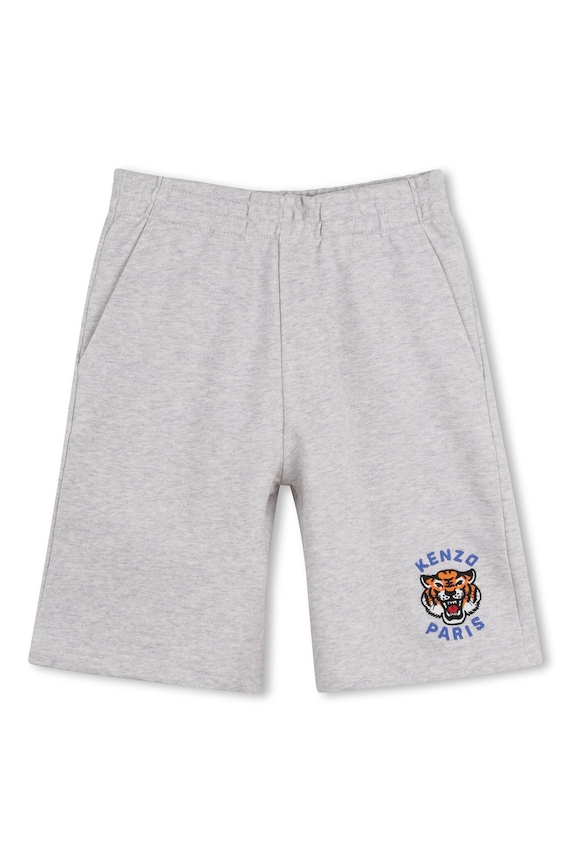 Detské krátke nohavice Kenzo Kids nášivka sivá K61666.114.150