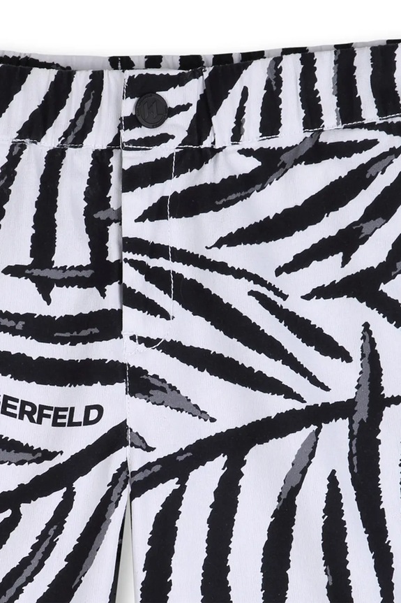Karl Lagerfeld bermudy detské bavlnené biela Z31085.86.108