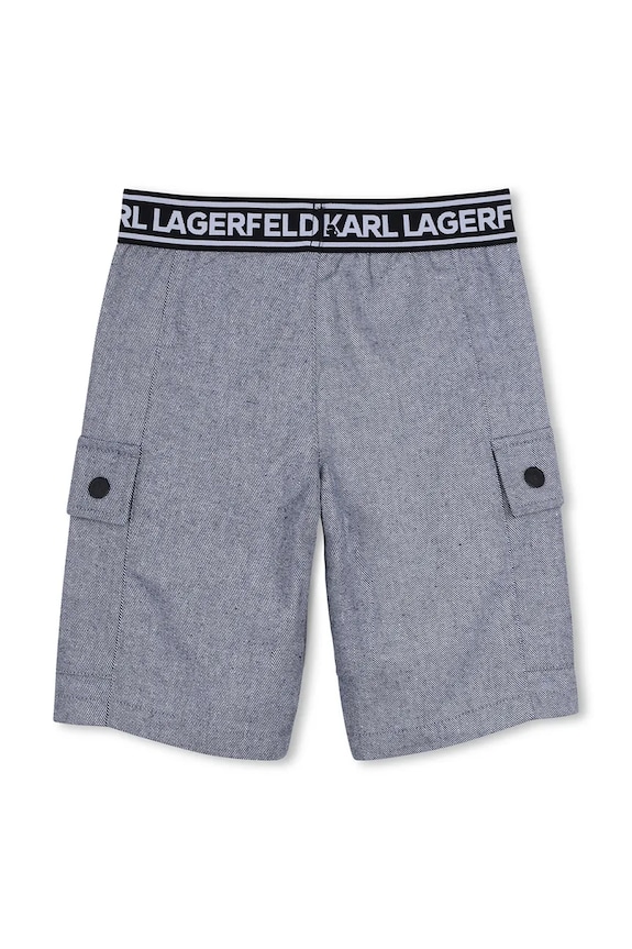 Karl Lagerfeld szorty bawełniane dziecięce Z31087.114.150 niebieski SS26