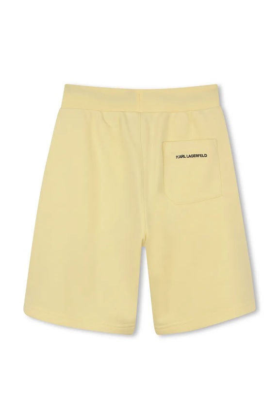 Karl Lagerfeld sportske kratke hlače za djecu s pamukom Z31082.162.174 zlatna SS26