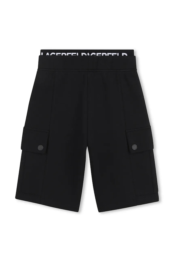 Chlapec Detské krátke nohavice Karl Lagerfeld Z31083.114.150 čierna