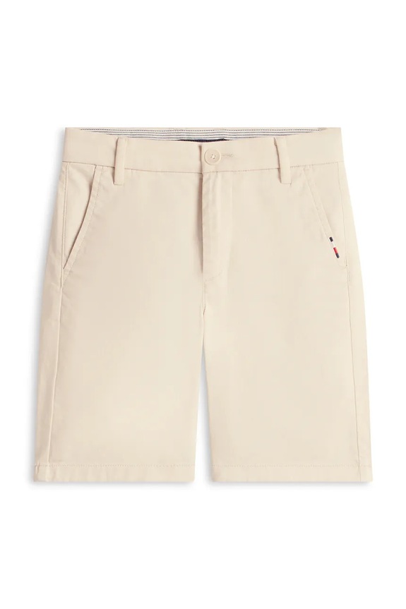 Tommy Hilfiger pantaloni scurți chinos pentru copii, din bumbac KB0KB09641.104.122.PPY2 bej SS26