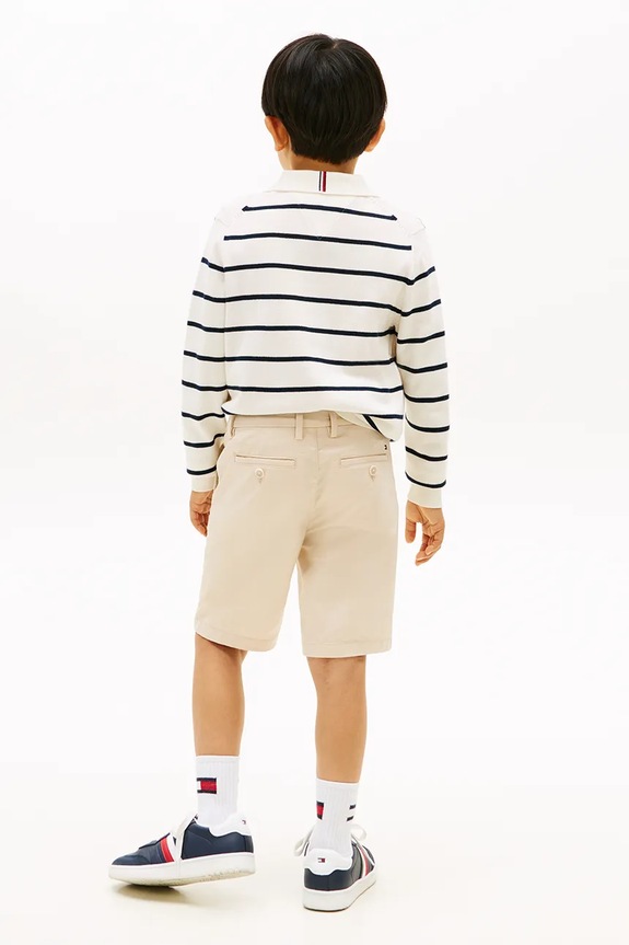 Tommy Hilfiger šortky chino detské bavlnené béžová KB0KB09641.128.176.PPY2