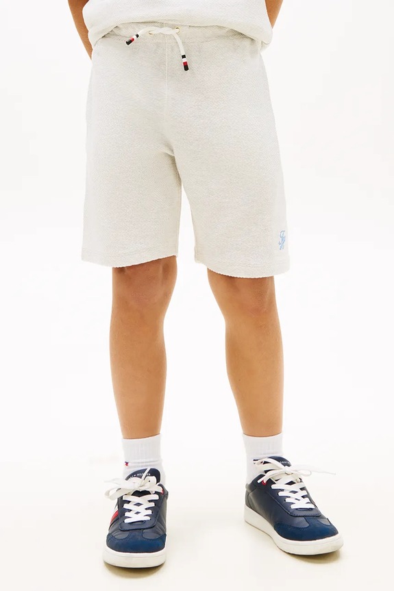 Tommy Hilfiger pantaloni scurți de trening pentru copii, din bumbac bej KB0KB10241.128.176.PPY2