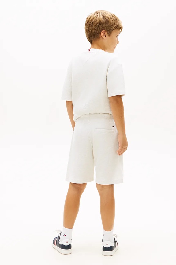 Tommy Hilfiger pantaloni scurți de trening pentru copii, din bumbac bej KB0KB10241.128.176.PPY2