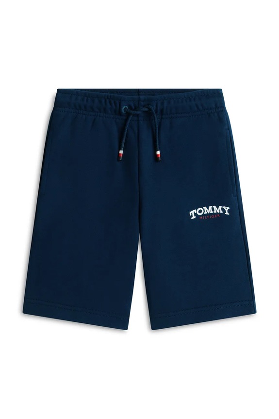 Tommy Hilfiger pantaloni scurți de trening pentru copii, cu bumbac KB0KB10242.92.122.PPY2 bleumarin SS26