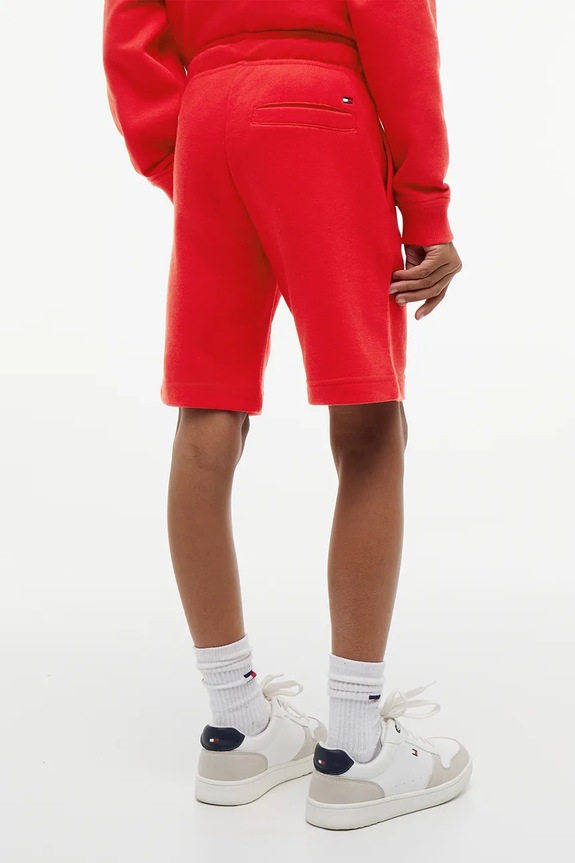 Băieți Tommy Hilfiger pantaloni scurți de trening pentru copii, cu bumbac KB0KB10242.128.176.PPY2 rosu