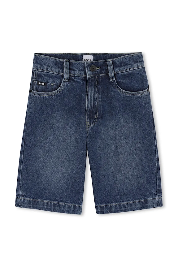BOSS szorty jeansowe dziecięce J53086.114.150 niebieski SS26