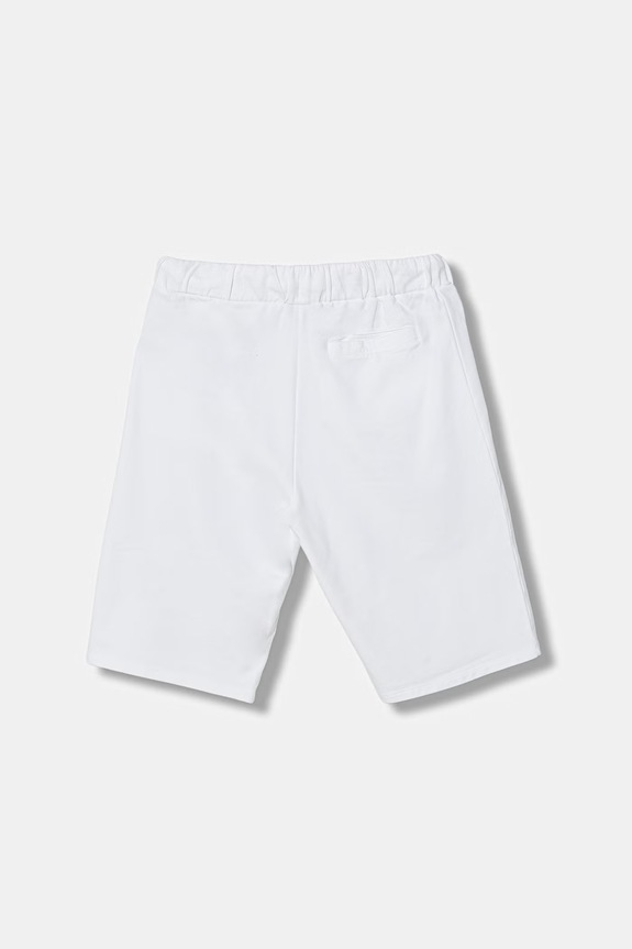 Dječje pamučne kratke hlače Guess L6GD02.KA6R4.PPY2.M bijela SS26