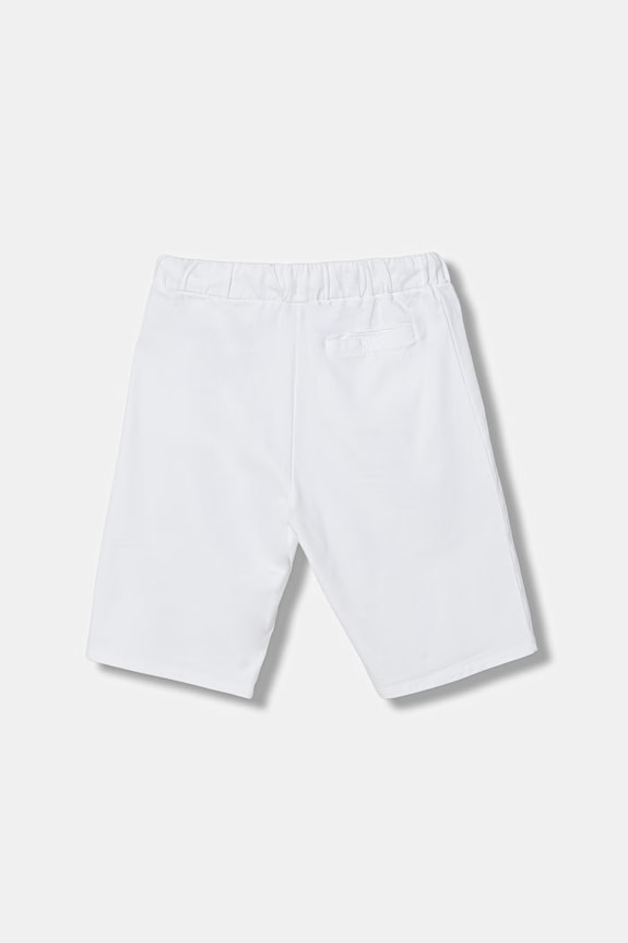 Dječje pamučne kratke hlače Guess L6GD02.KA6R4.PPY2.M bijela SS26
