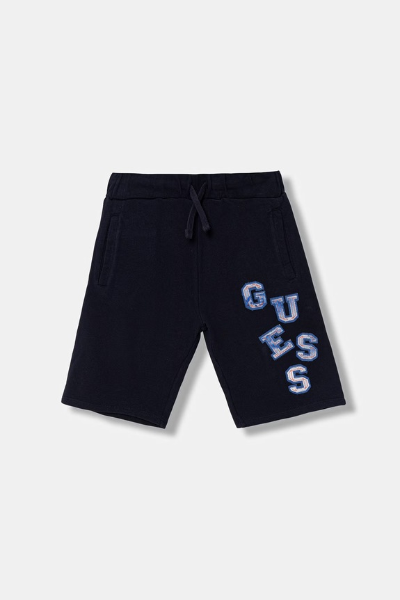 Dječje pamučne kratke hlače Guess pletivo mornarsko plava L6GD02.KA6R4.PPY2.M