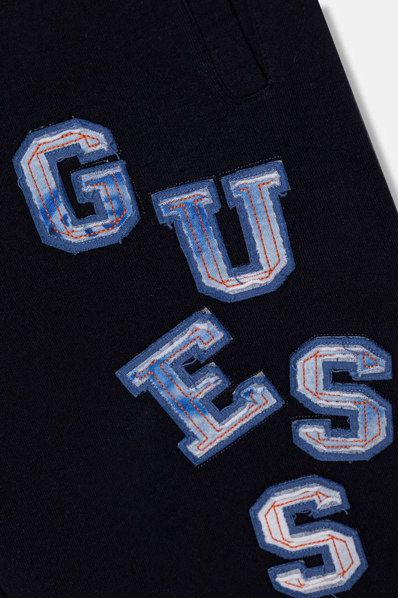 Dječaci Dječje pamučne kratke hlače Guess L6GD02.KA6R4.PPY2.M mornarsko plava
