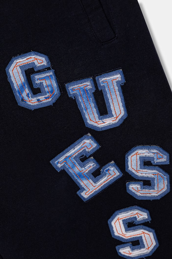 Dječaci Dječje pamučne kratke hlače Guess L6GD02.KA6R4.PPY2.M mornarsko plava