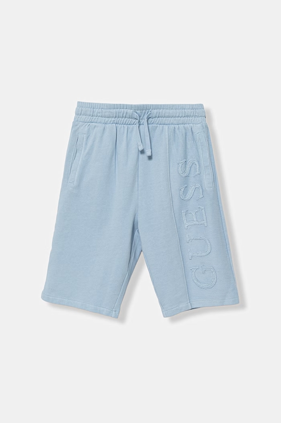 Guess szorty dresowe dziecięce bawełniane niebieski L6GD01.KA6R4.PPY2.M