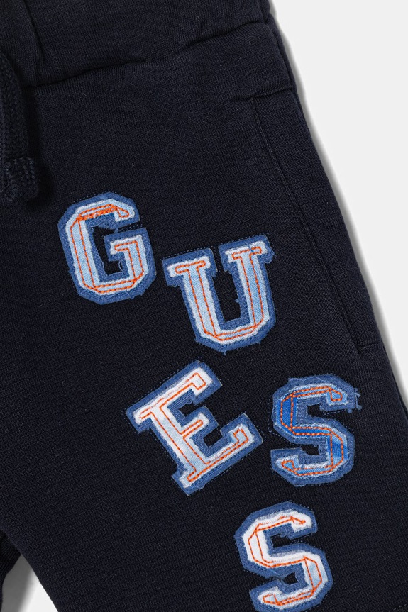 Dječaci Dječje pamučne kratke hlače Guess N6GD02.KA6R4.PPY2.M mornarsko plava