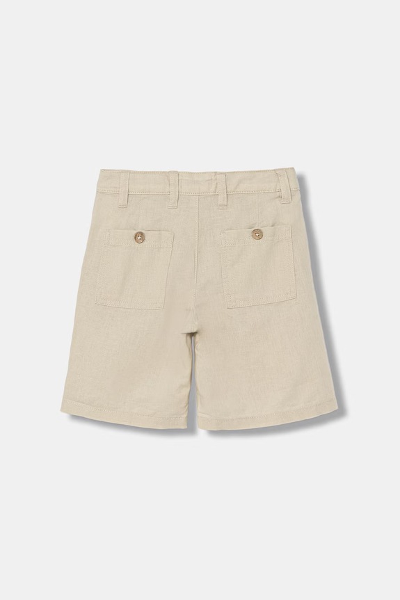 United Colors of Benetton pantaloncini per bambini con lino 43WBC904I.G.Stagionale beige SS26