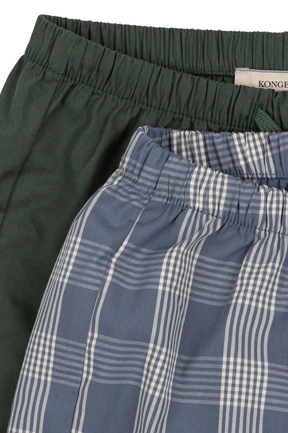 Chłopiec Konges Sløjd szorty dziecięce z bawełną 2 PACK VERNE SHORTS GOTS KS105234.PPY2 zielony