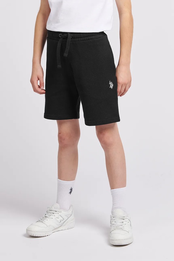 U.S. Polo Assn. Σορτς παιδικά βαμβακερά μαύρο USP2459