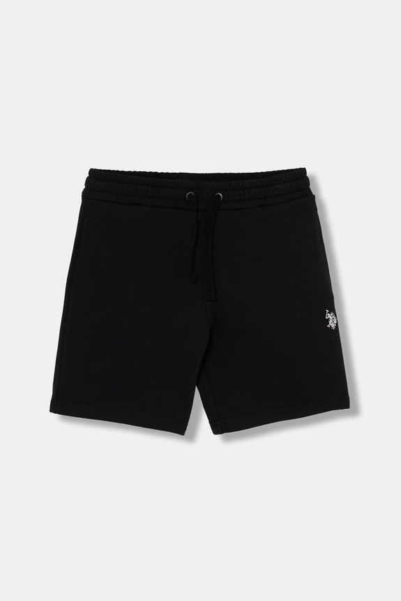 U.S. Polo Assn. Σορτς παιδικά βαμβακερά USP2459 μαύρο SS26