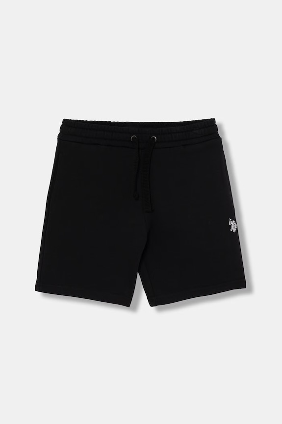 U.S. Polo Assn. Σορτς παιδικά βαμβακερά USP2459 μαύρο SS26