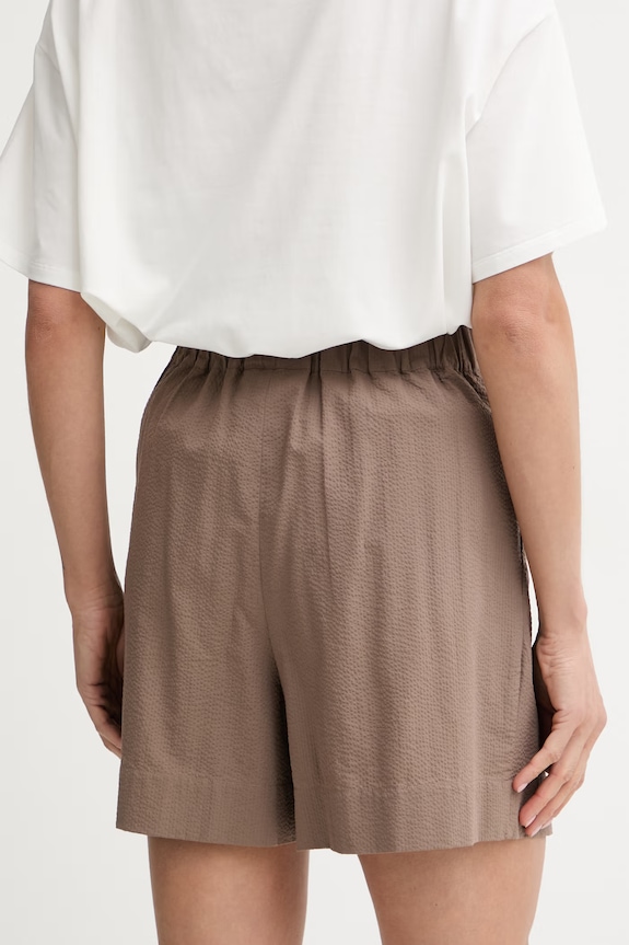 Odjeća MM by Max Mara kratke hlače ženske od pamuka BALTA 2616141018600 smeđa